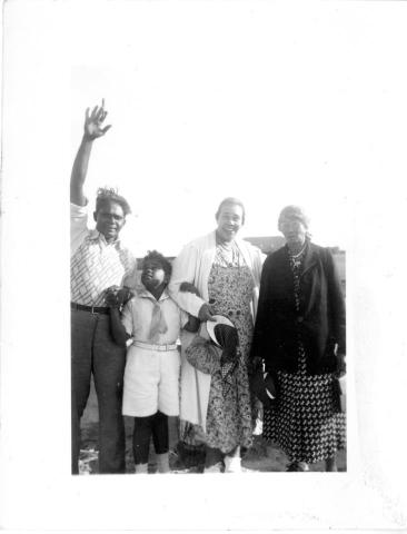My father, Neal, with his father, Balatunga Hemachandra; his mother, Leathe Hemachandra (Leathe Wade Colvert); and her mother, Martha Pleasant 