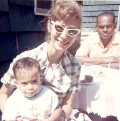 Me at 1 year old with my parents, Rita and Neal Hemachandra