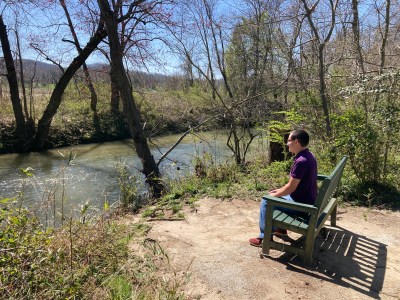 Nicholas Hemachandra at Fletcher Park in North Carolina